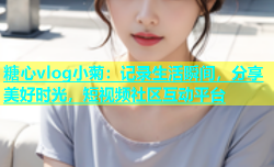 糖心vlog小菊：记录生活瞬间，分享美好时光，短视频社区互动平台