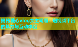 揭秘糖心vlog女主司雨：短视频平台的魅力与互动体验