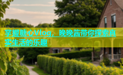 掌握糖心Vlog，晚晚酱带你探索真实生活的乐趣