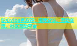 糖心vlog官方群：视频分享、互动交流、社区互动平台