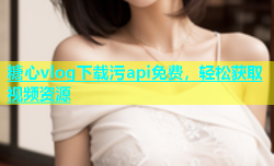 糖心vlog下载污api免费，轻松获取视频资源