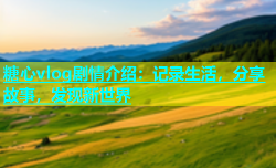 糖心vlog剧情介绍：记录生活，分享故事，发现新世界