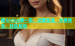 糖心vlog第一集：记录生活，分享快乐，社区互动