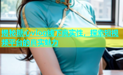 揭秘糖心vlog线下真实性，探索短视频平台的真实魅力