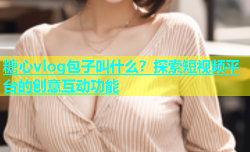 糖心vlog包子叫什么？探索短视频平台的创意互动功能
