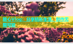 糖心Vlog：分享精彩生活，创作无限可能