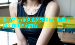 糖心Vlog永久会员兑换码，解锁无限创作和独家内容