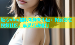 糖心vlog福利姬椰奶小巨：探索创意视频社区，享受互动福利
