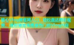 糖心Vlog新官网入口：轻松直达精彩视频，随时随地观看最热门的Vlog内容