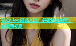 糖心vlog隐藏入口：探索秘密世界，发现新视角