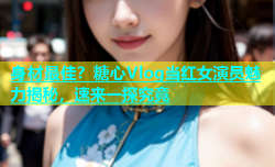 身材最佳？糖心Vlog当红女演员魅力揭秘，速来一探究竟