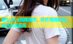 糖心vlog离婚律师：解析婚姻纠纷，提供法律咨询