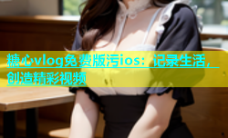 糖心vlog免费版污ios：记录生活，创造精彩视频