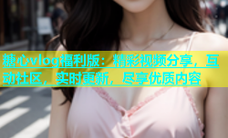 糖心vlog福利版：精彩视频分享，互动社区，实时更新，尽享优质内容