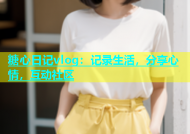 糖心日记vlog：记录生活，分享心情，互动社区