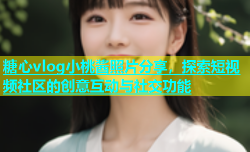 糖心vlog小桃酱照片分享，探索短视频社区的创意互动与社交功能