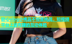 糖心vlog小桃酱不惊醒挑战，短视频平台上最有趣的互动体验