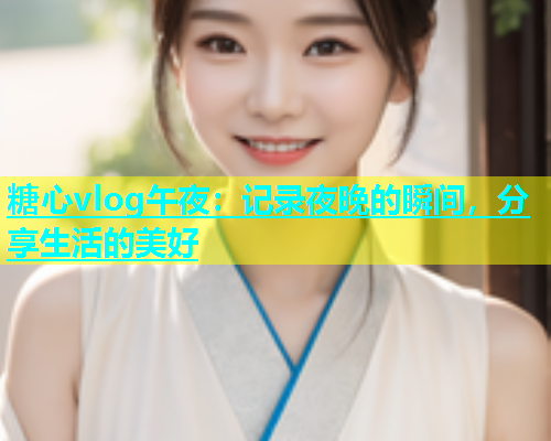 糖心vlog午夜：记录夜晚的瞬间，分享生活的美好  第1张