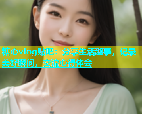 糖心vlog贴吧：分享生活趣事，记录美好瞬间，交流心得体会  第1张