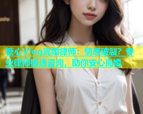 糖心Vlog离婚律师：情感破裂？专业律师极速咨询，助你安心离婚  第1张